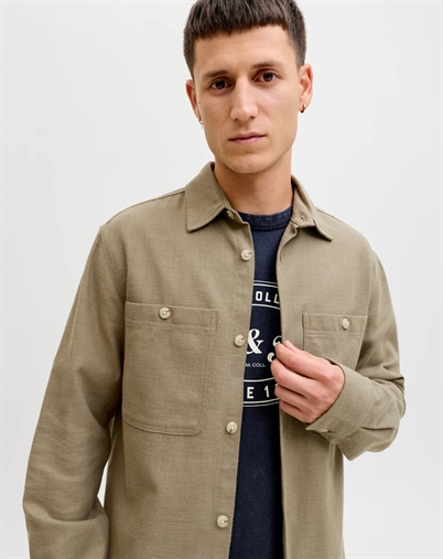 Jack & Jones - JPRBlurayle Linen Solid Skjorte - Mermaid